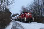 294 624 ist am 30.01.2015 mit der Übergabe auf der gut 5 Kilometer langen Strecke von Geretsried nach Wolfratshausen unterwegs.