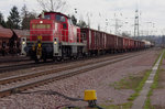 Selten geworden > Die Übergabe. 294 616 bringt eine Übergabe aus Saarbrücken Rbf. nach Dillingen Saar. Bahnstrecke 3230 Saarbrücken - Karthaus in Ensdorf Saar am 22.03.2016