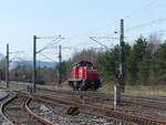 Railion 294 818-0 als Tfzf nach Bebra, am 11.04.2022 in Gerstungen.