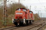 DBC 294 747-1 mit DBC 362 571-2 in Gelsenkirchen-Bismarck 16.1.2026
