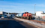 294 610 verlässt mit dem leeren Ölzug das Tanklager Rammelswiesen 20.1.26