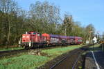 294 584-8 fährt mit der Übergabe für Thyssen Krupp in Ferndorf ein.

Ferndorf 06.04.2024