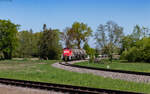 294 595 mit der Übergabe Greffern - Bühl am Gleisdreieck Schwarzach 22.4.26