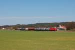 294 676 mit Gterzug am 26.03.2010 bei Ursulapoppenricht (Strecke Amberg-Schnaittenbach)