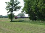 294 716 mit einem Gterzug auf dem Weg nach Hirschau! In Krze wird sie ihr Ziel erreichen! 24.05.2007. (Strecke Amberg-Schnaittenbach)