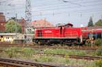 294 770 bei Rangierarbeiten im Bhf Bamberg (bei 26 Grad wird mit offener Tr gefahren) 13.06.07