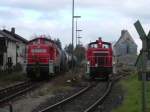 363 177 und 294 747 in Hirschau nebeneinander.