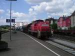 Am 30.06.2006 kommt 294 631 mit der bergabe aus Hirschau in Amberg an.