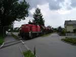 Am 10.07.2007 bringt 294 598 einige Wagen nach Hirschau.