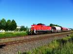 DB Cargo 294 684-6 ( 9880 3294 684-6 D-DB ) mit einem Schüttgutzug in Gera am 14.6.2021