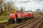 DB 249 022 & DB 294 847-9 in Wuppertal, November 2025.