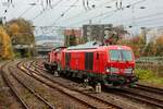 DB 249 022 & DB 294 847-9 in Wuppertal, November 2025.