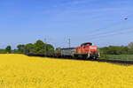 294 747-1 (DB Cargo) mit einem G�terzug in Meerbusch B�singhoven, 24. April 2026