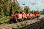 DB 294 798-4 Railion, DB 265 030-7, DB 294 607-7 & DB 265 022-4 als Lokzug in Wuppertal, August 2026.