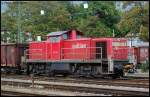 294 783-6 stand am 05.09.07 mit Hochbordwagen kalt in Villingen-Schwenningen.