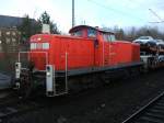 BR 294 173-0 mit Autozug ,beladen mit Pkw`s von Audi,  in Gelsenkirchen Hbf.(07.12.2007)