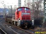 294 671-3 verrichtet Rangierarbeiten. Witten Hbf. 27.02.2008.