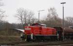 294 875 mit Schotterwagen in Bad Harzburg (21.4.2008)