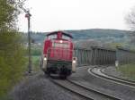 DB - Lokzug mit 294 840-4 unterwegs bei Stockhausen am 01.05.2007