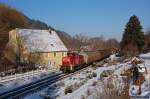 294 834 mit FZT 56086 von Aalen nach Giengen(Brenz) am 08.01.09 bei Unterkochen an der Brenzbahn (KBS 757).