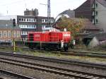 Eine Diesellok der DB-Baureihe 294 im Bahnhof Herne am 6.