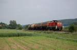 294 718-2 durchfuhr am 07.06.2010 mit dem FZT 54359 Herste - Paderborn Gbf die Feldmark zwischen Istrup und dem ehem. Hp Herste. Gru an den Tf.