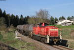 294 629-1 mit dem GC 60482 (Karlsruhe Raffiniere-Rammelswiesen) bei Zollhaus 20.4.18