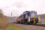 Am 14.04.2023 überführte Rail Bavaria Logistik 295 088 einen Alstom Coradia Stream HC von Treuchtlingen nach Furth im Wald.
