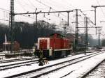295 076-4 auf Bahnhof Bad Bentheim am 30-12-2000. Bild und scan: Date Jan de Vries.