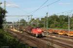 295 012-9 mit einem Güterzug am 15.07.2015 bei Lübeck.