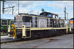 Eine von Railsystems V90 (9880 3 295 076-4 D-RPRS) am 09.09.2026 auf dem firmeneigenen BW-Gel�nde in Gotha. 