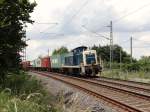 295 088 hatte Schubdienst am 18.06.14 bei dem Container nach Hof.