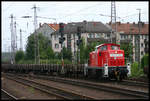 295096-2 erreicht hier am 9.8.2005 mit einem Güterzug aus Bohmte den HBF Osnabrück.