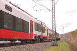 Am 14.04.2023 überführte Rail Bavaria Logistik 295 088 einen Alstom Coradia Stream HC von Treuchtlingen nach Furth im Wald.