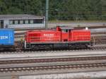 296 028-4 schob einen containerzug zum ablaufberg im rbf maschen am 07.07.13