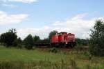 298 335 mit FZT 55013 am Abzw. Srichen (25.07.2007)