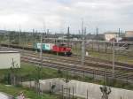 298 047-2 steht mit ihren Zug abfahrbereit im Gterverkehrszentrum Dresden-Friedrichstadt.31.08.07.