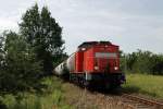 298 091 mit einem Kesselzug vor Fredersdorf (26.07.2007)