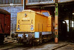 Ex DR-Diesellok 298 161 am 14.08.1992 im Bw. Halle G.