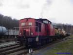 298 094-4 ist am 22.01.2007 mit der Cargobedienung aus Dresden-Friedrichstadt in Kttewitz angekommen und rangiert nun die Kesselwagen auf das Abstellgleis der Flour-Chemie Dohna, die diese dann mit