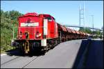 298 320-3 bei Rangierarbeiten am 24.06.2009 im Stralsunder Sdhafen.