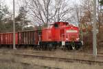 298 316-1 mit der bergabe von Theo Steil zum Bhf Eberswalde am 02.03.2010 auf der Industriebahn Eberswalde