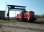 Auf der Ladestrae von Stralsund traf ich am 07.April 2010 die 298 306.