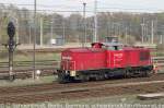 RAILION 298 302-1 im Rangierbahnhof Elstal am 08. April 2010