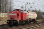 Ganz schwer zu ziehen hatte 298 306-2 als Sie mit nur einem Kesselwagen von Lalendorf nach Rostock-Seehafen im Haltepunkt Rostock-Dierkow einfuhr.10.01.2012