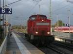 Am 08.Oktober 2011 kam 298 318 ohne Wagen von Stralsund nach Mukran durch Bergen/Rgen.