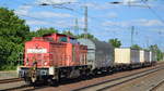 DB Cargo AG mit  298 331-0  [NVR-Nummer: 98 80 3298 331-0 D-DB] und gemischtem Güterzug Richtung Seddin am 01.07.19 Saarmund Bahnhof.