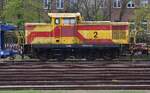 345 362-8 / Lok 2 | im Eisenbahnwerk Eberswalde | vom Hbf aus aufgenommen | Ende April 2022