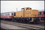 V 9, ex V 60 DR, der Dampf Eisenbahn Weserbergland am 6.4.1995 in Rinteln.