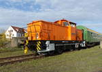 DB Museum 105 021-0 am 13.10.2019 beim Eisenbahnfest zum Ziebelmarkt im Eisenbahnmuseum Weimar.